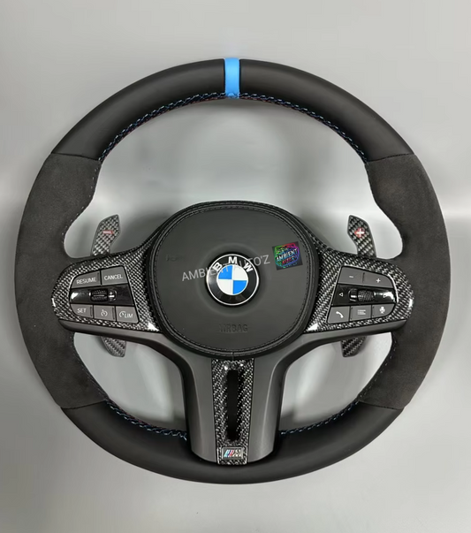 BMW Carbon Fibre&Alcantara Steering Wheel M3 M4 M5 G20 G80 G82 F40 F90