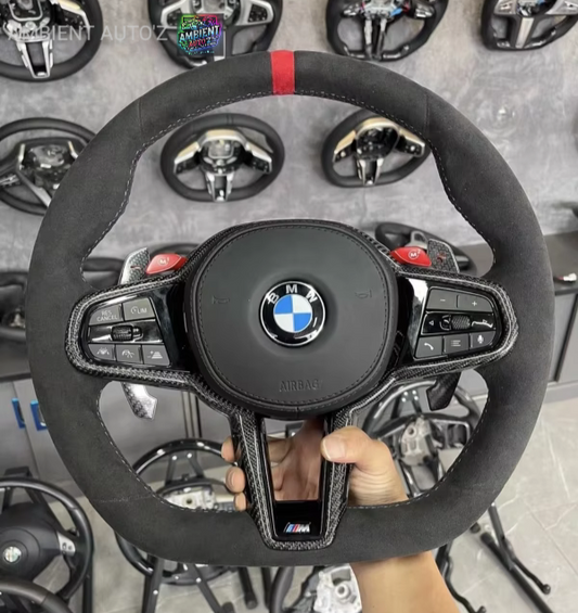 BMW Carbon Fibre&Alcantara Steering Wheel M3 M4 M5 G20 G80 G82 F40 F90